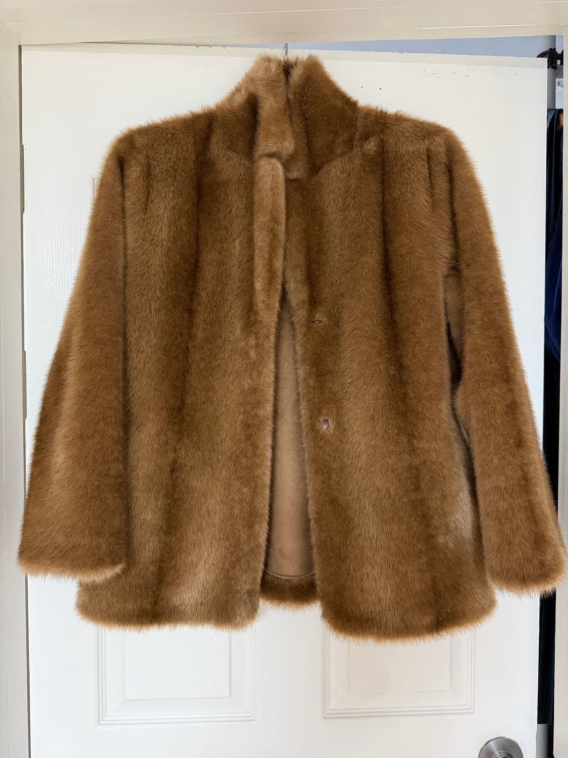 해브레스 Haveless 제니 퍼 fur 자켓 브라운 상품이미지1