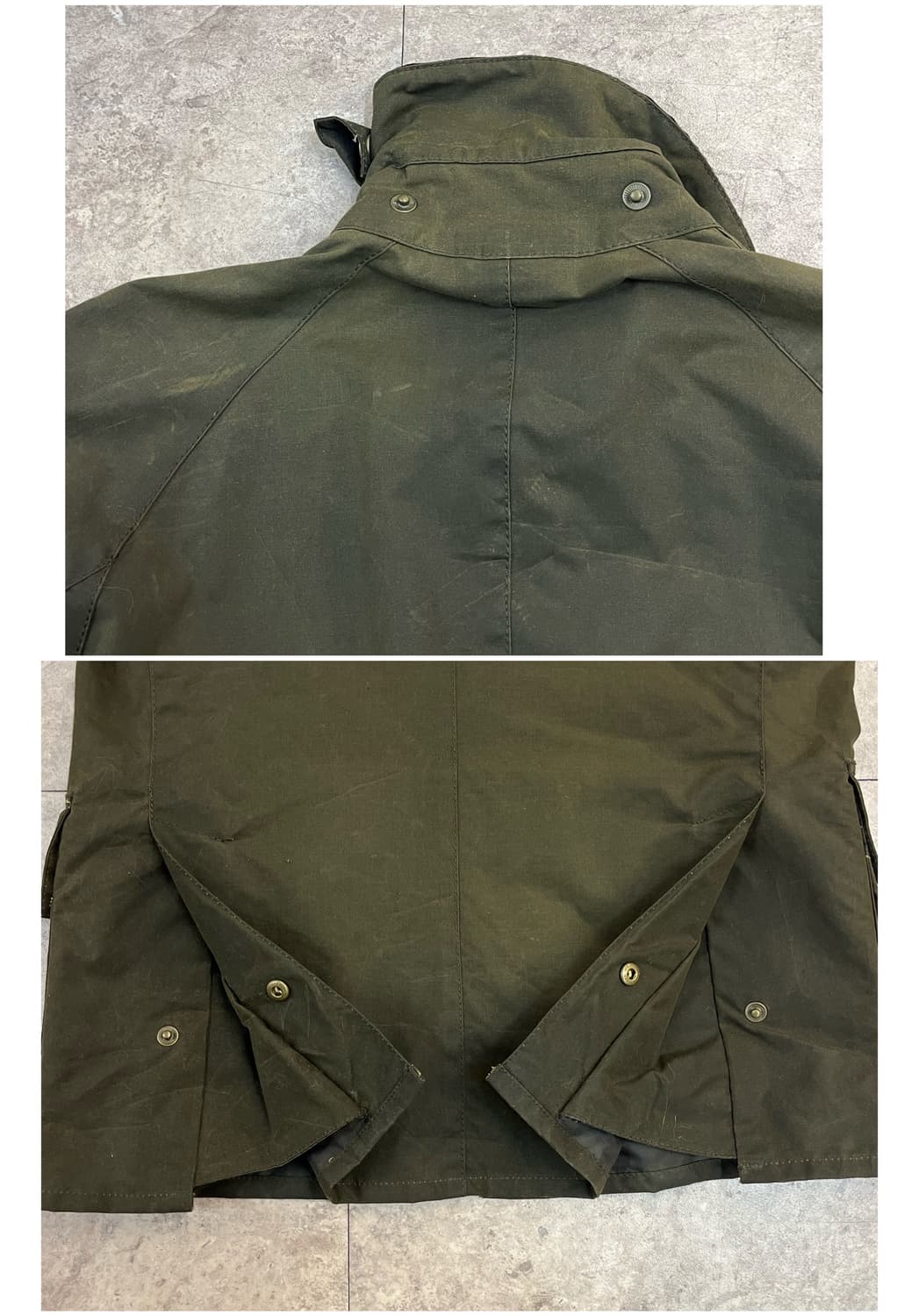 바버 왁스 자켓 카키 XS #csz2660 상품이미지8