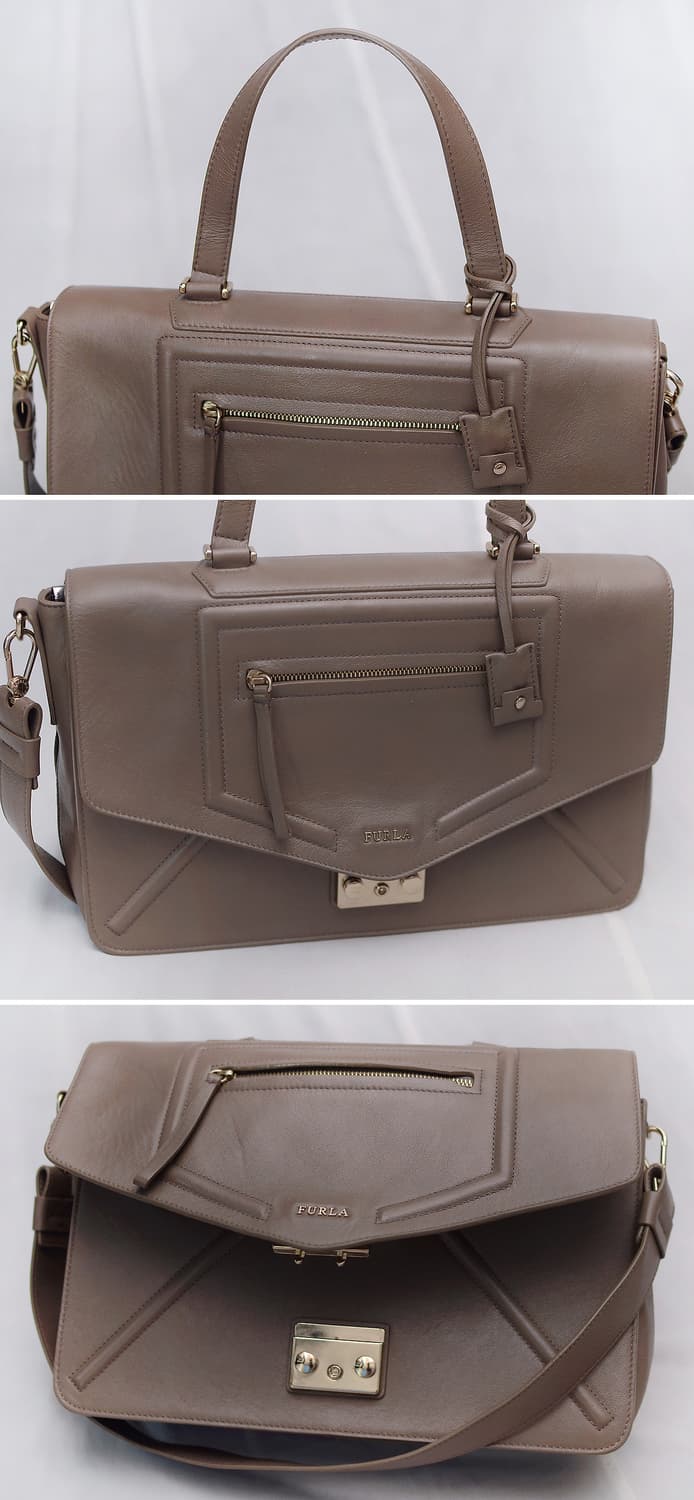 훌라 (FURLA) 엘리스 원핸들 클래식 패드락 플랩 레더 사첼백 상품이미지4