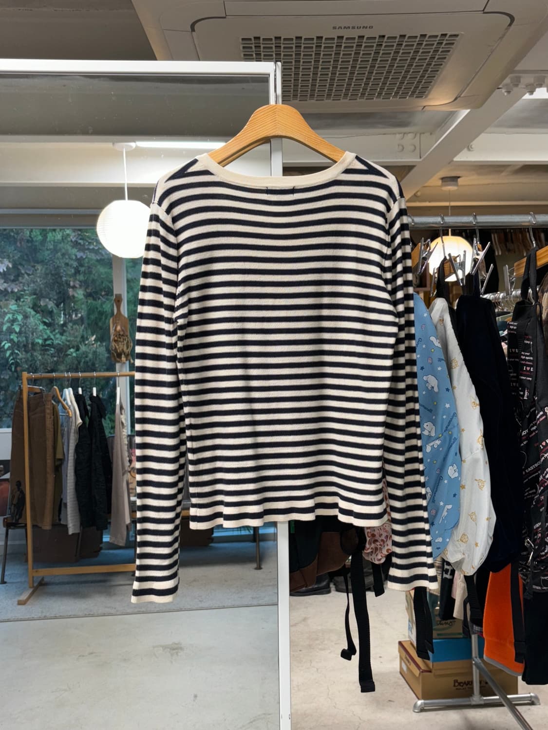 소니아 리키엘 스트라이프 스퀘어넥 니트 상품이미지4