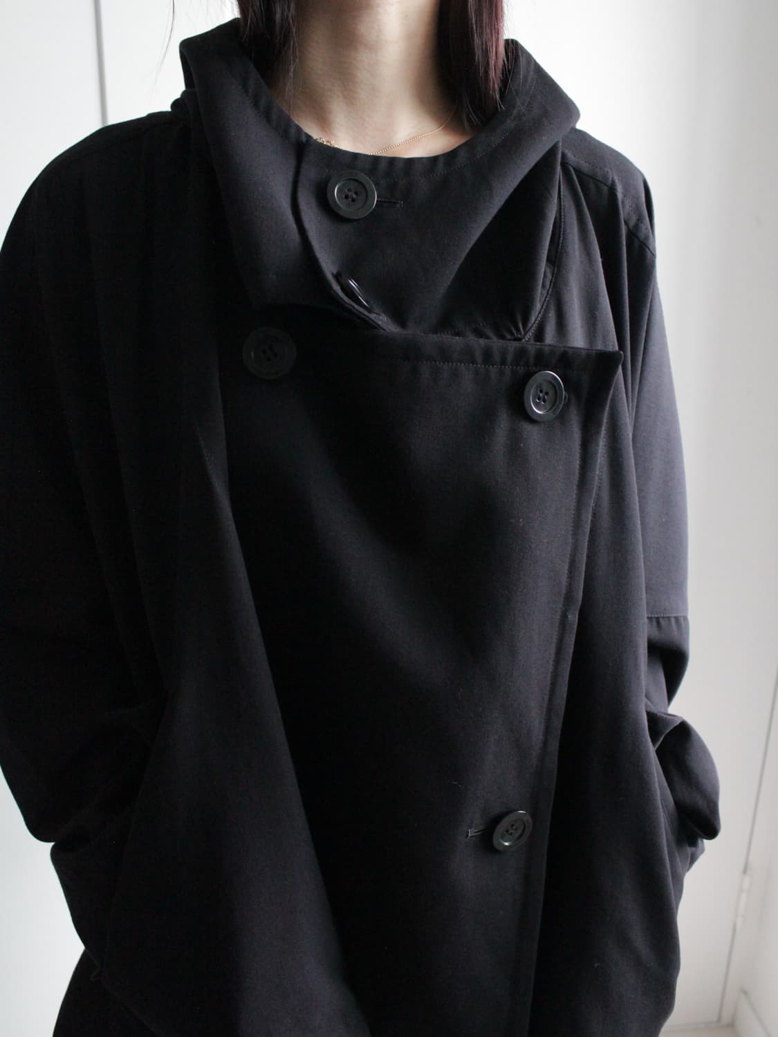 Limi feu poncho fit button jacket 상품이미지6