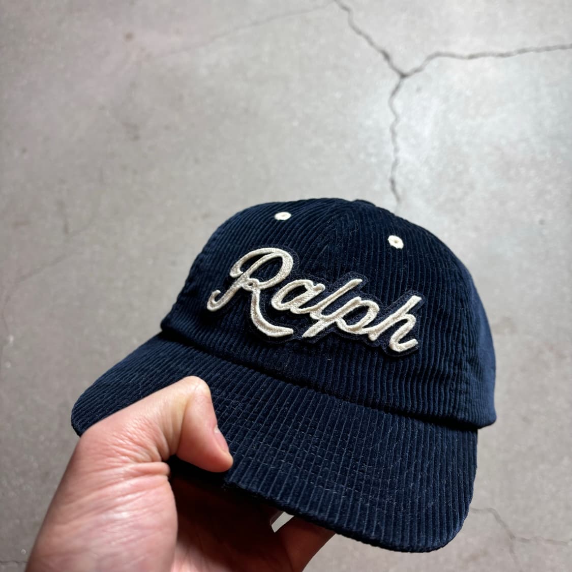 폴로 아플리케 코듀로이 캡 상품이미지1