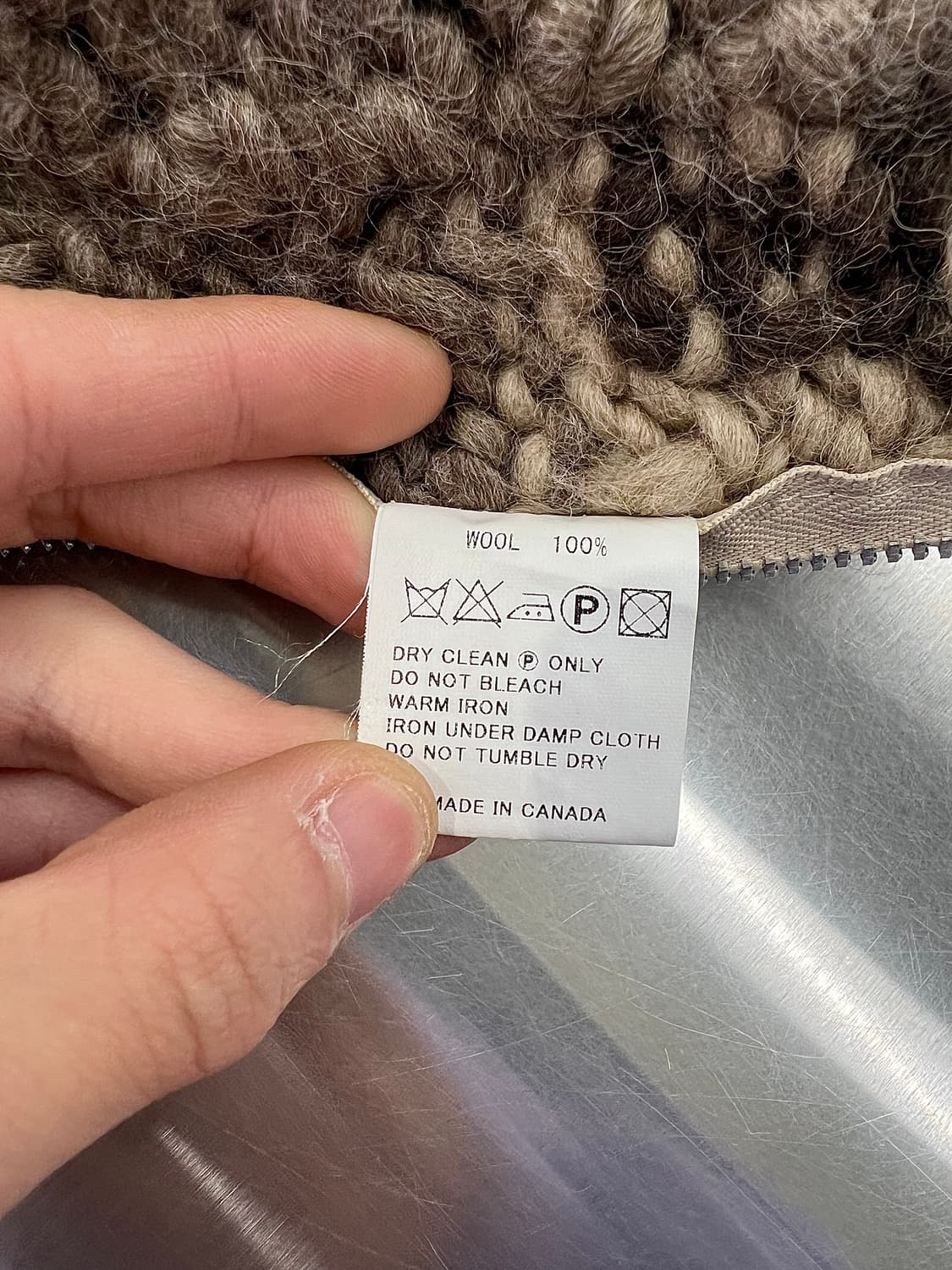 카나타 딥 브라운 바이슨 헤비 숄 카라 코위찬 스웨터 자켓 상품이미지9