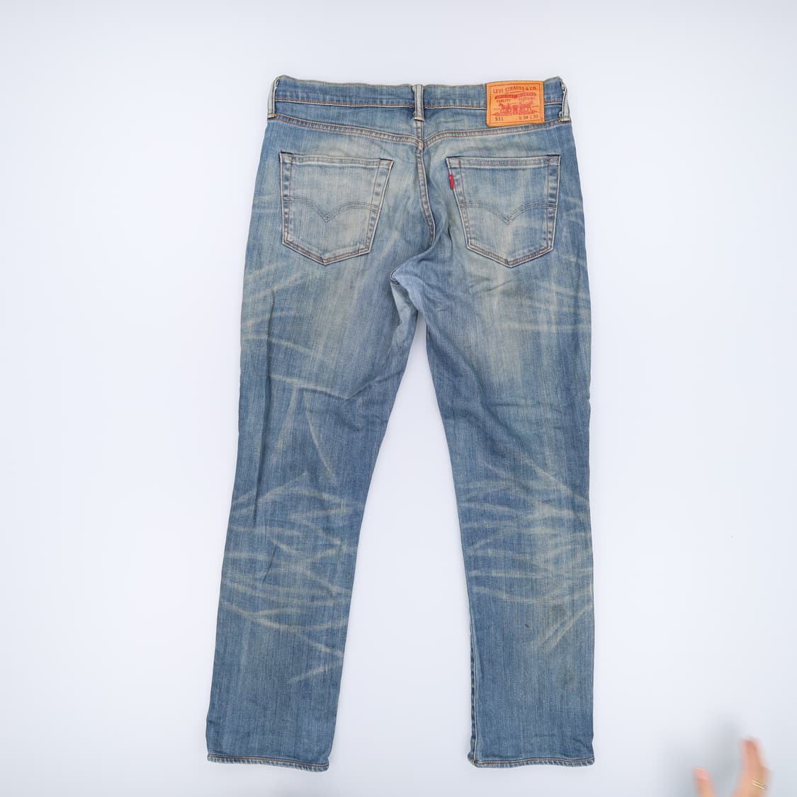 [W34 L33] 리바이스 511 워싱 데님팬츠 1211H2 상품이미지2