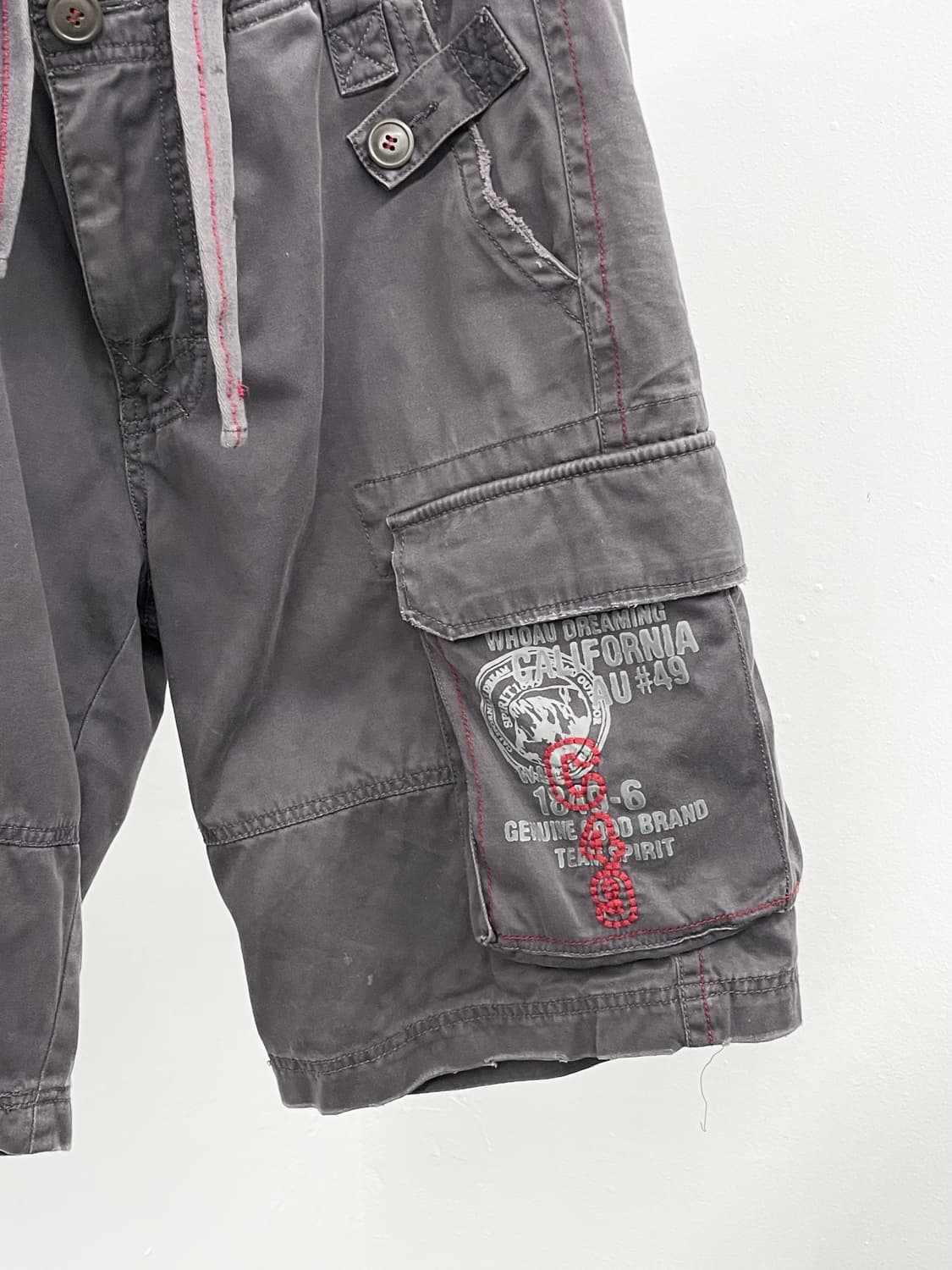 y2k 자수 포켓 카고팬츠 상품이미지5