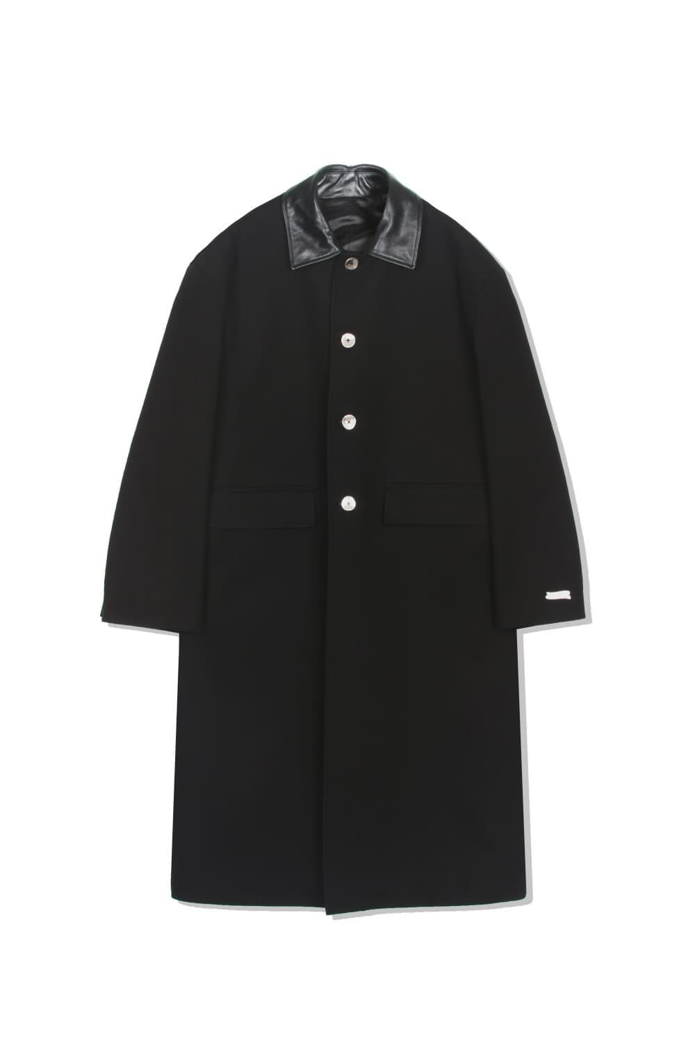 STU-Leather Collar Mac Coat '레더 맥코트' (L) 상품이미지1