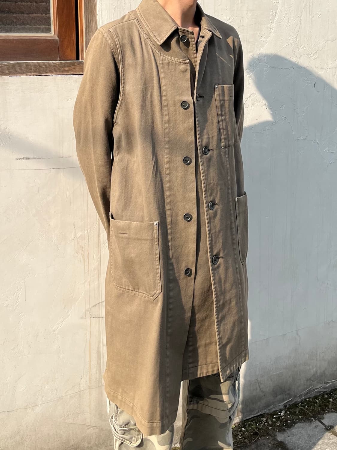 이세이미야케 주카 더블 레이어드 워크 코트 상품이미지1