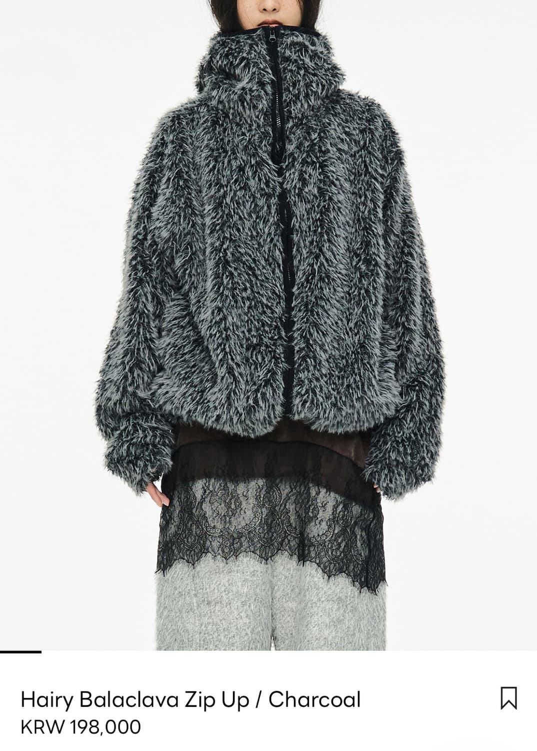 세릭 퍼 바라클라바 집업(택포) 상품이미지1