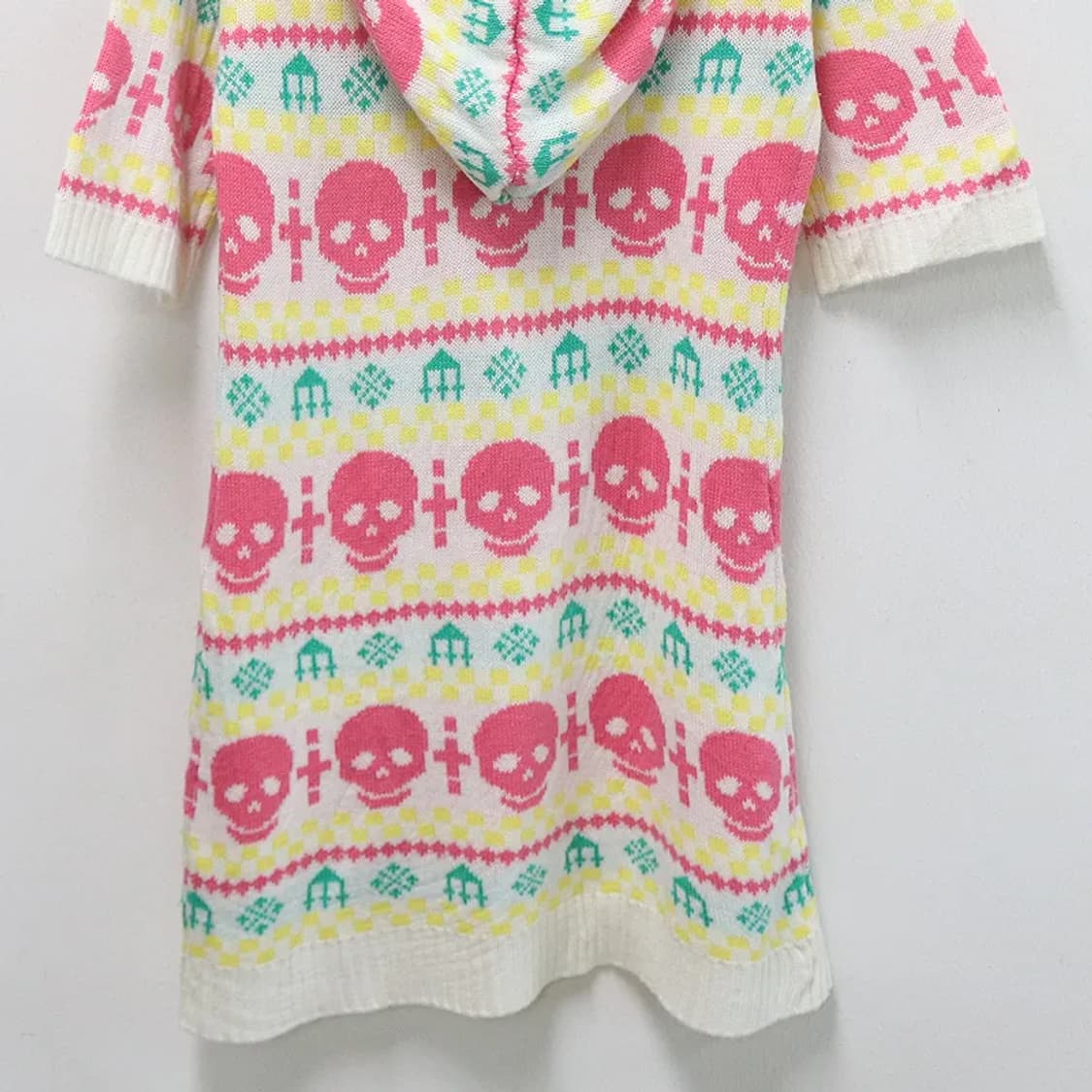 JE VOUDRAIS 스컬 후드 반팔 니트 원피스 61308 상품이미지8