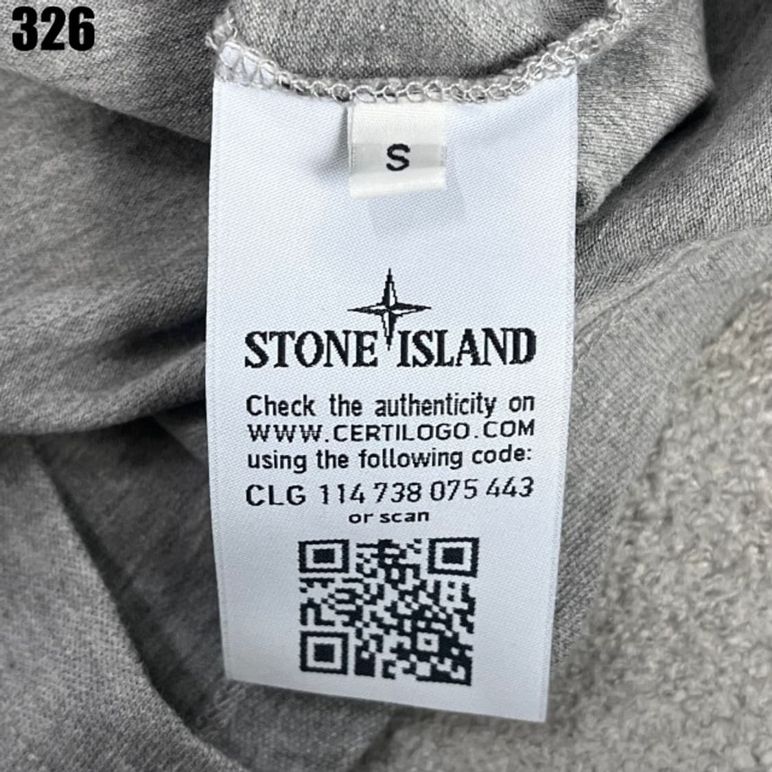 스톤아일랜드 그레이 반팔티 상품이미지3