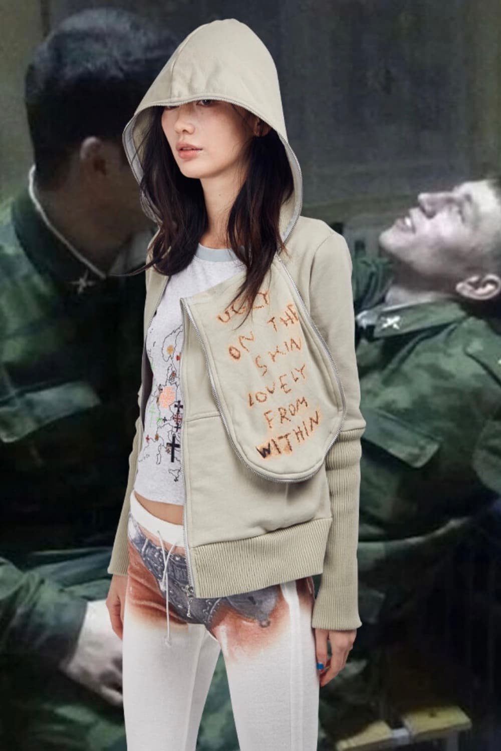 택포) kizip animated mask wing hoodie 상품이미지4