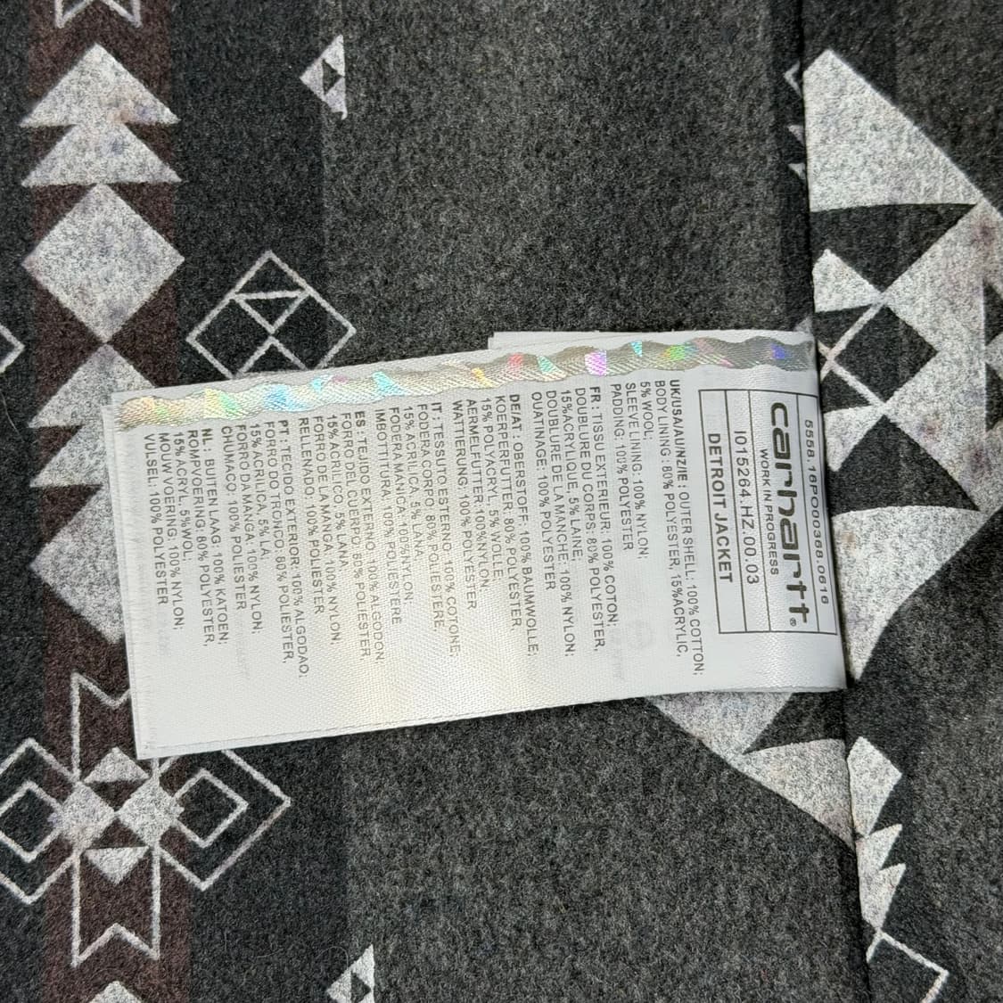 칼하트 WIP 디트로이트 자켓 (F/W 블랭킷 안감) 상품이미지4