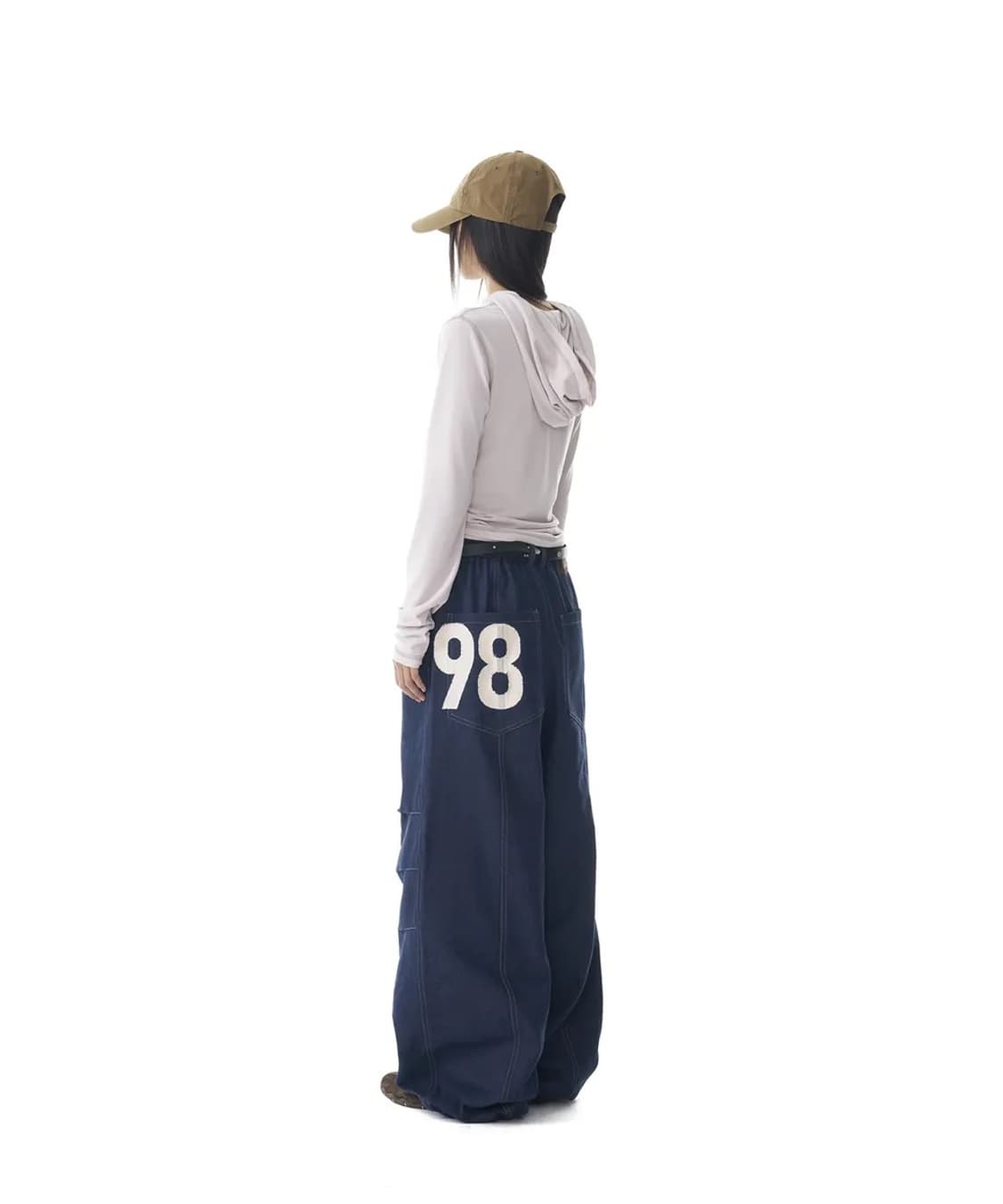 아캄 98 핀턱 데님 팬츠 상품이미지1