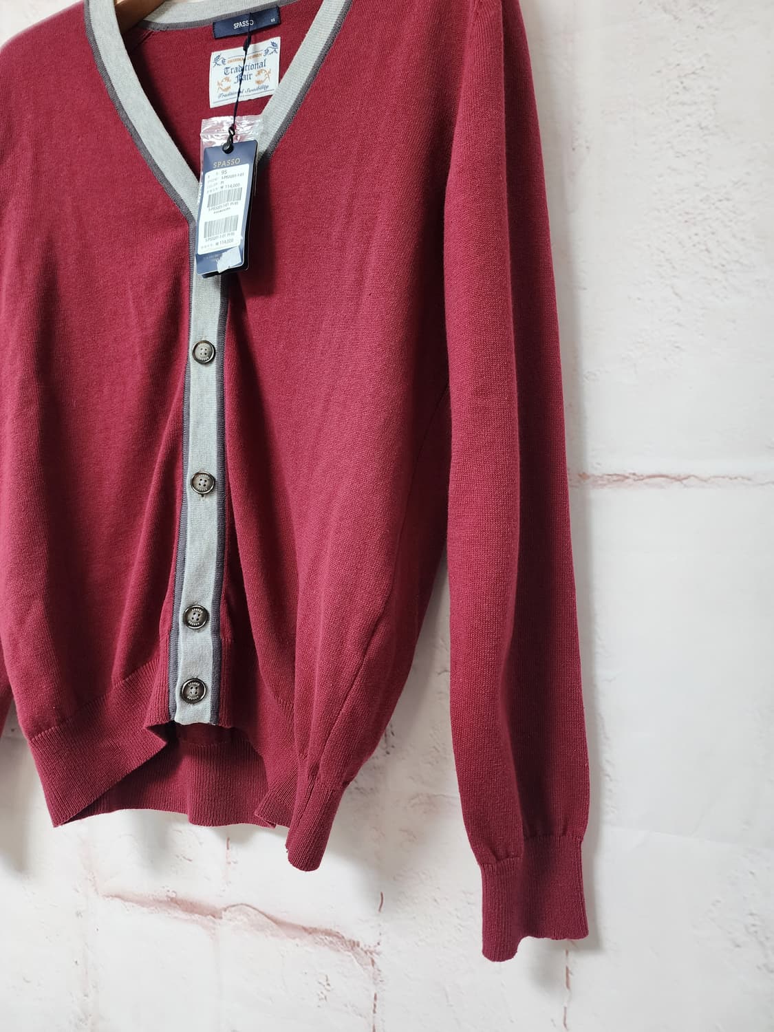SPASSO 브이넥 가디건 새상품 상품이미지7