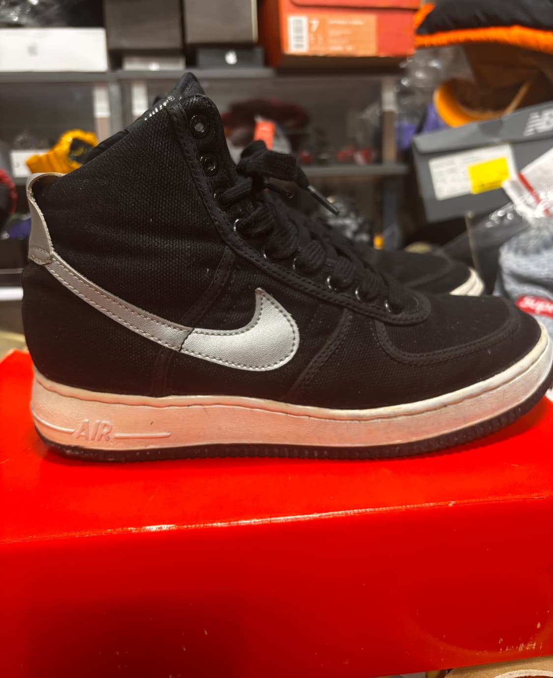 나이키 에어포스 1 검/은 265 상품이미지4