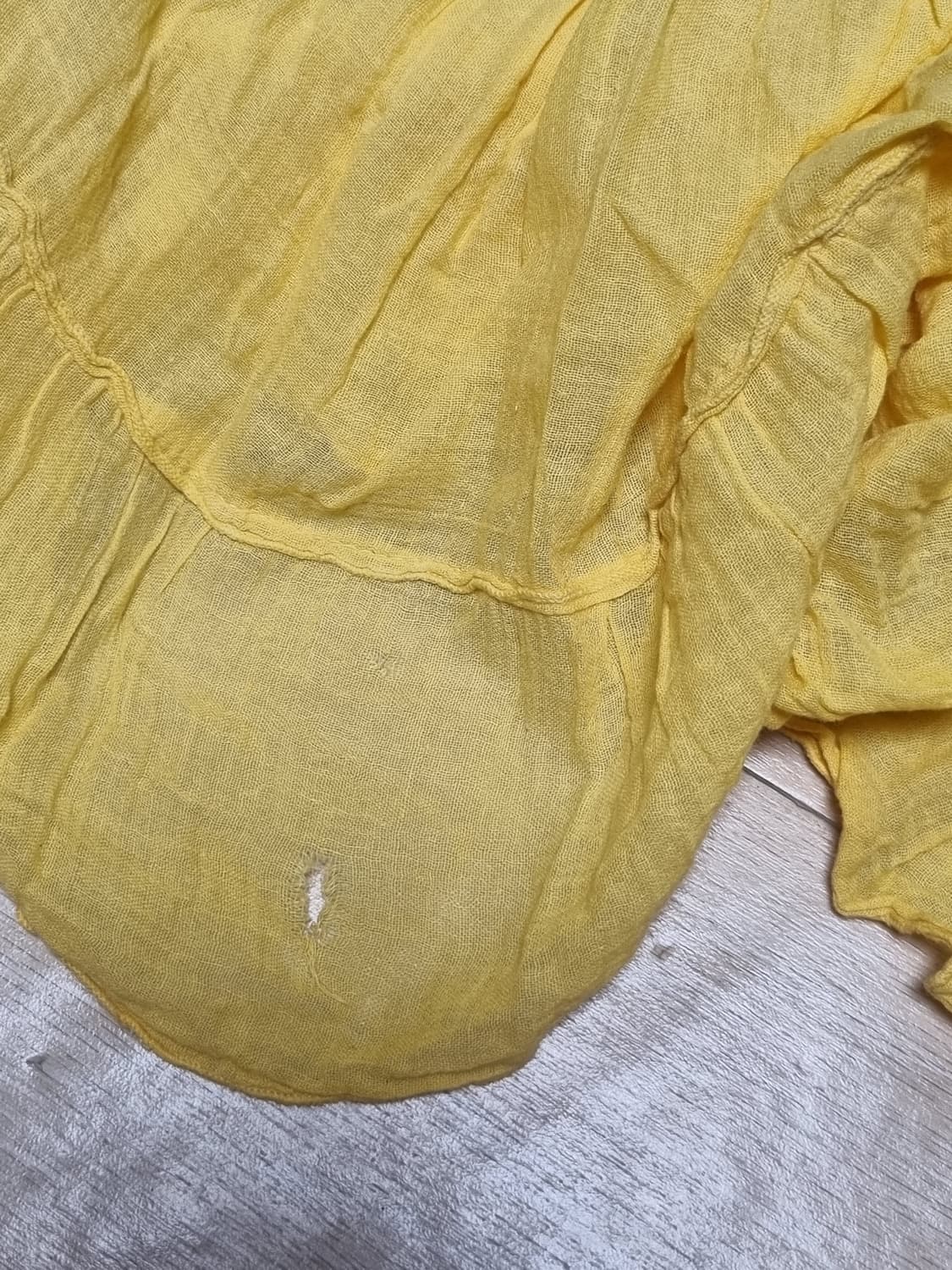 빈티지 스커트 롱스커트 롱치마 그라데이션 노랑 옐로우 모리걸 하구미페어리 상품이미지4