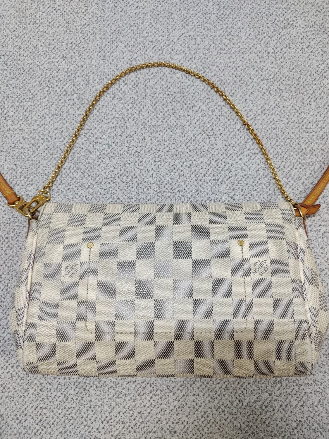 정품 루이비통 다미에 아주르 페이보릿 mm 크로스백 클러치백 상품이미지4