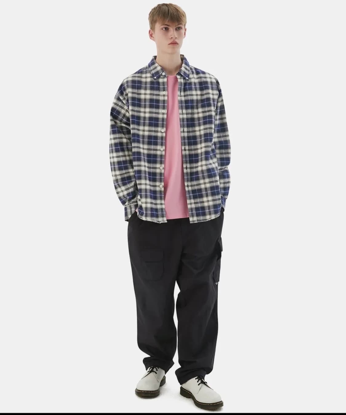디스이즈네버댓 T.N.T. Plaid Shirt Navy S 상품이미지2