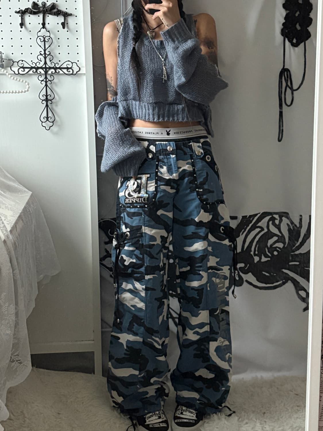 • Blue Camo Detail Pants 상품이미지9