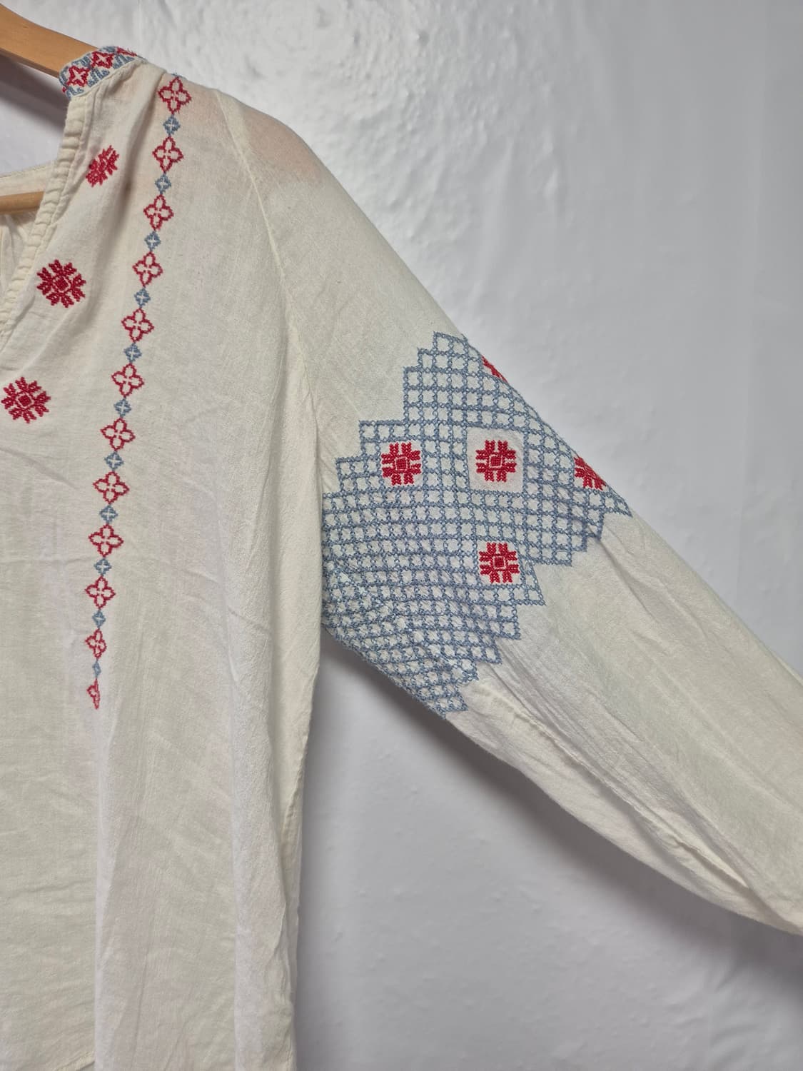 데님앤서플라이 랄프로렌 아이보리 자수 블라우스 XS사이즈 상품이미지6