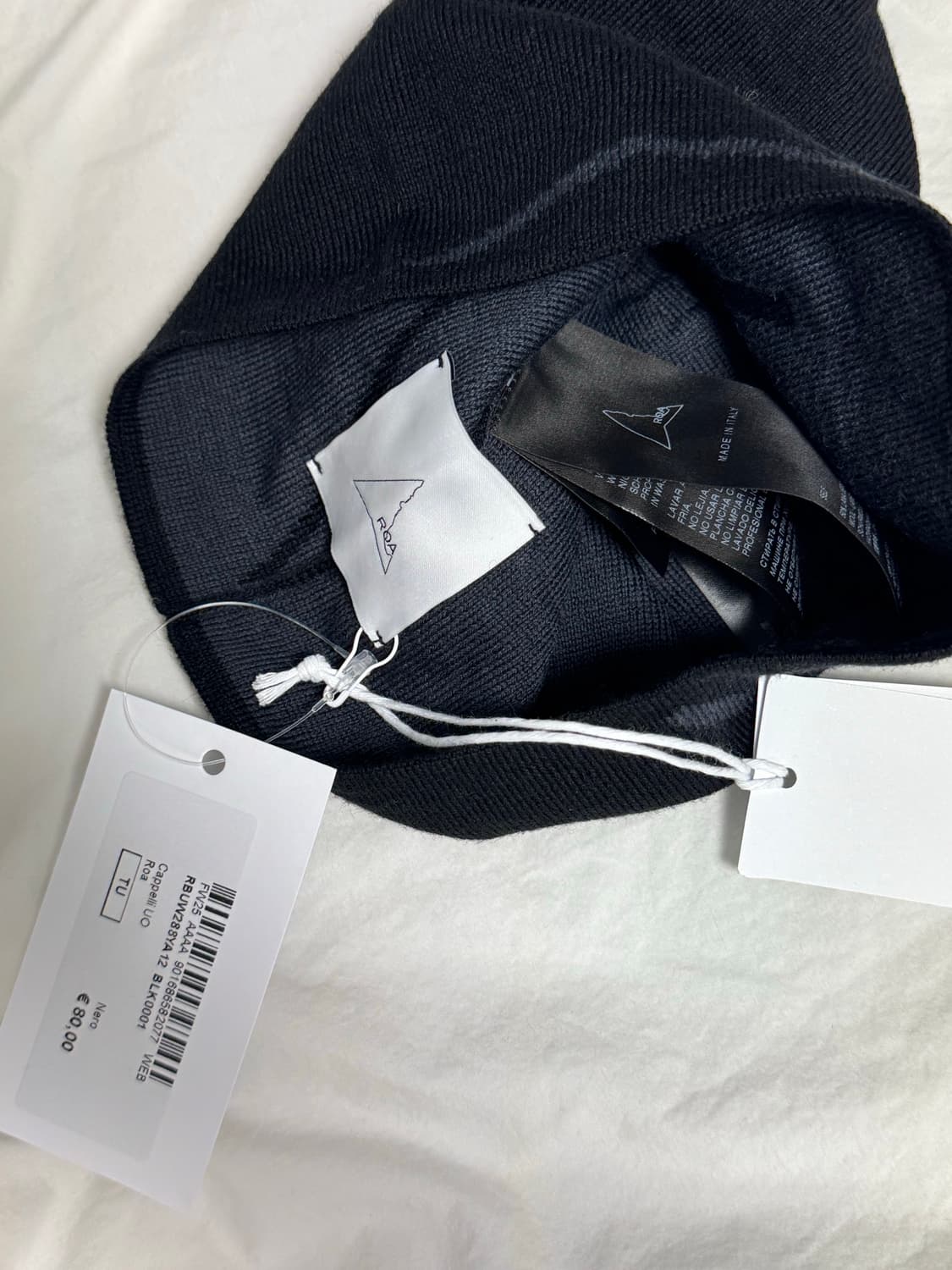 ROA 로아 블랙 로고 비니 새상품 상품이미지3