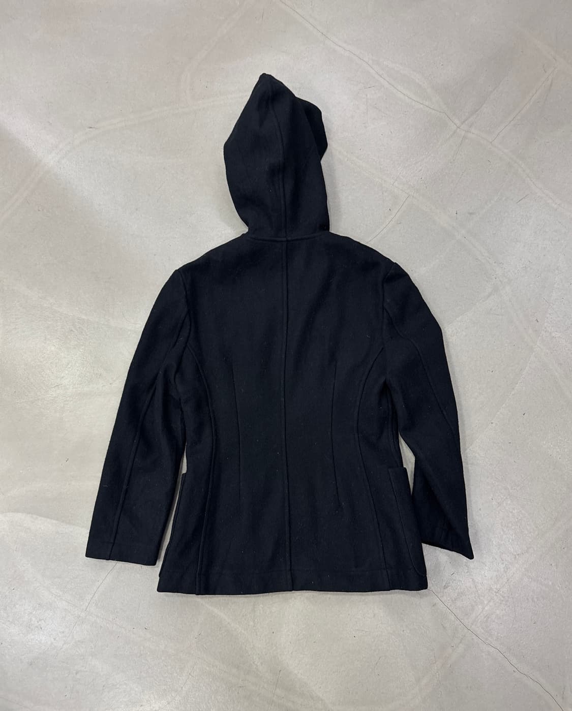 꼼데가르송 트리콧 울 후드 코트  상품이미지3