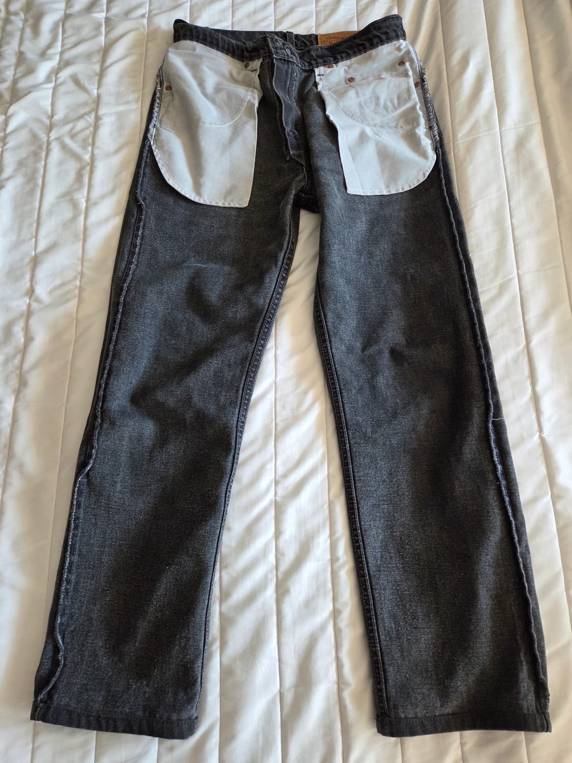 [32]리바이스 00s 505 흑청 데님팬츠 made in Canada 상품이미지10