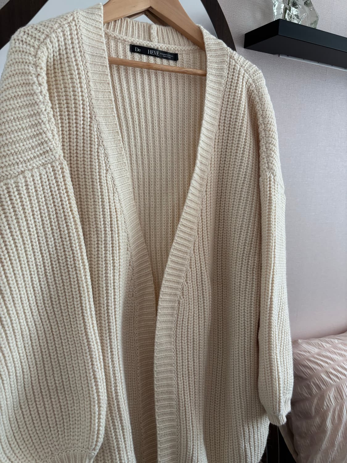 드헤베 크림 가디건 상품이미지1