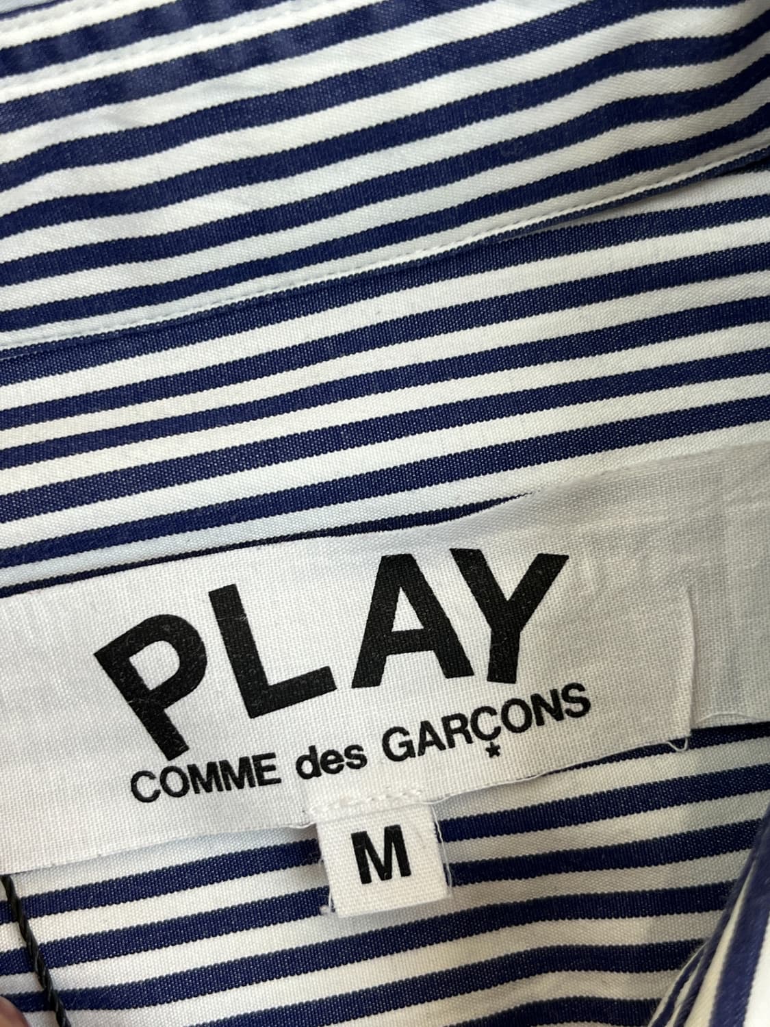 꼼데가르송 20fw 블랙하트와펜 스트라이프 셔츠 상품이미지5