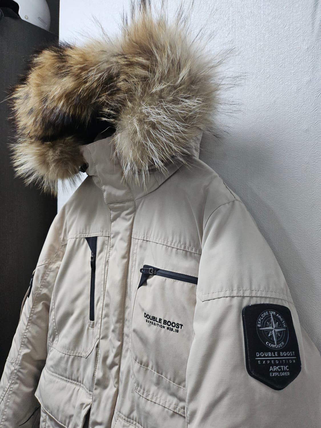 폴램 구스 다운 패딩  베이지 95 상품이미지1