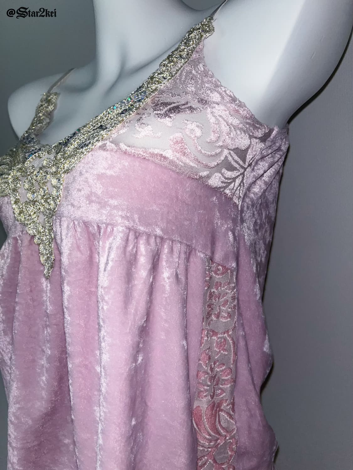 페어리 엔젤 코어 벨벳 레이스 슬리브리스 상품이미지2