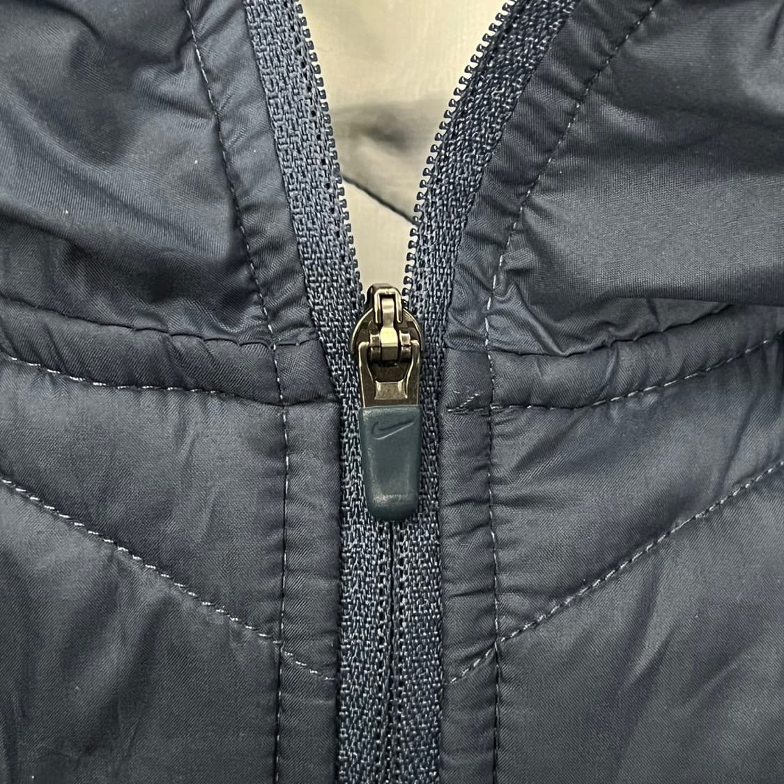 [정품/L] 나이키 에어로로프트 네이비 퀼팅 후드 집업 자켓 b16 상품이미지7