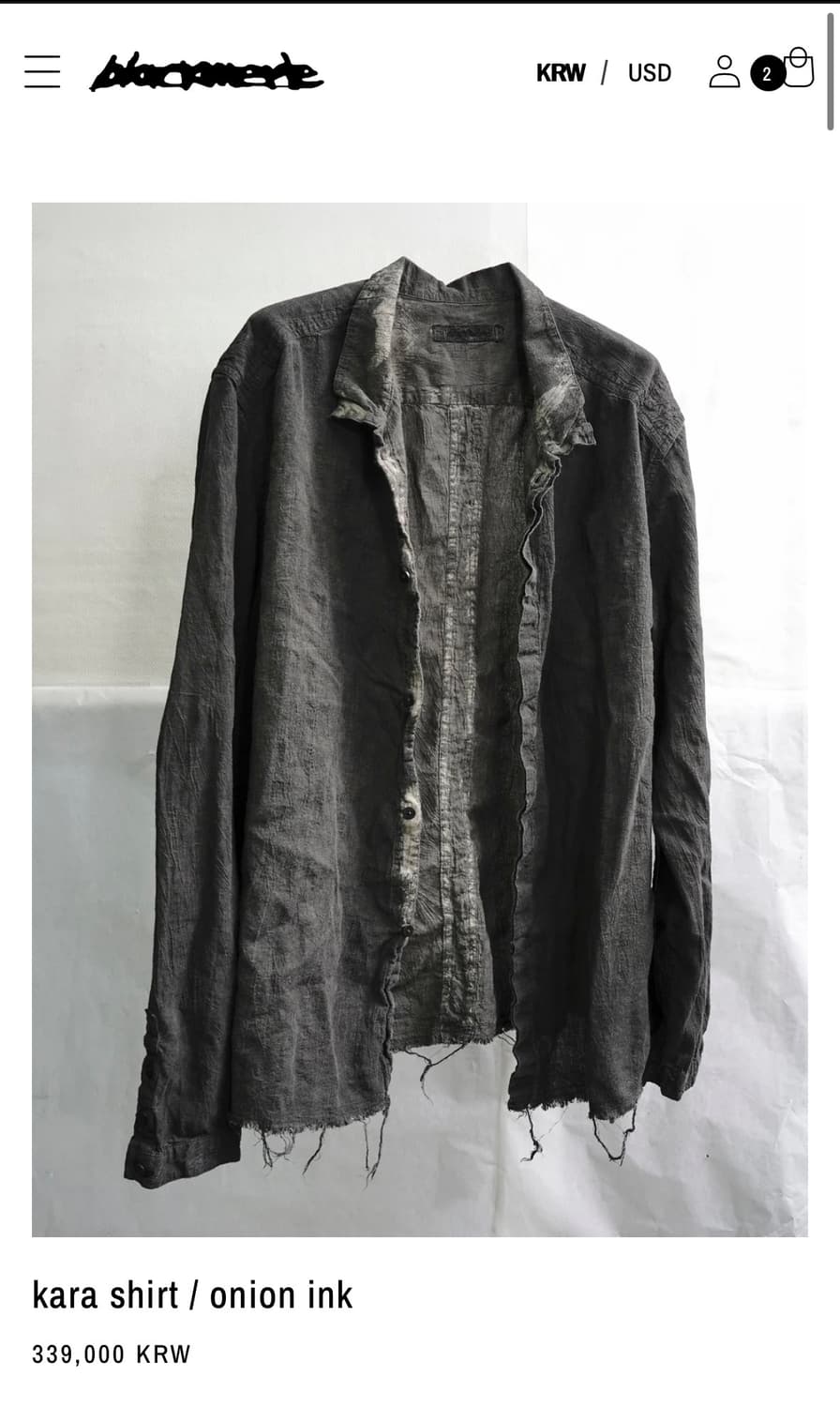 블랙멀 카라셔츠  상품이미지1