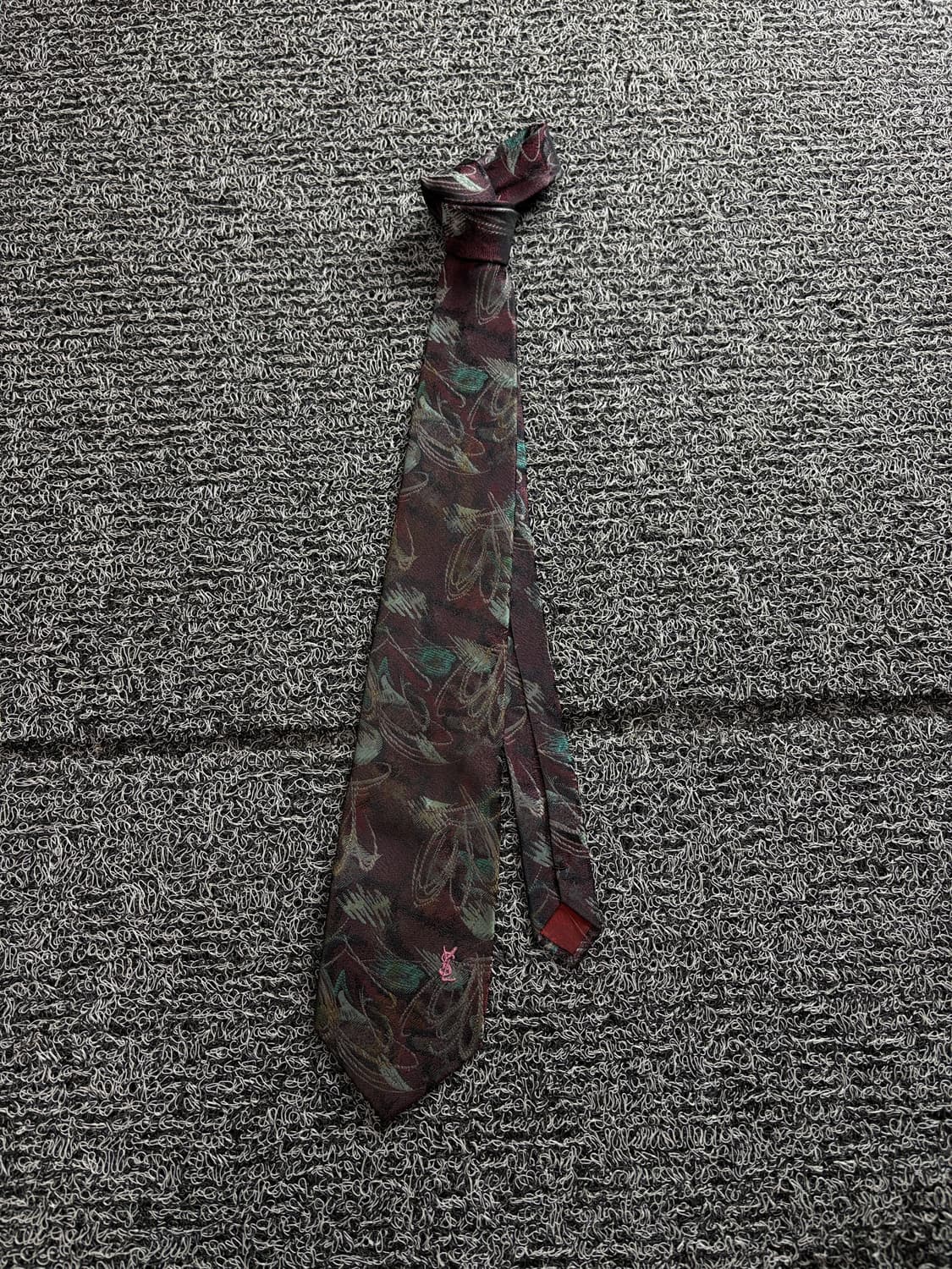 90s YSL 입생로랑 아카이브 디테일 패턴 넥타이 4299 상품이미지2