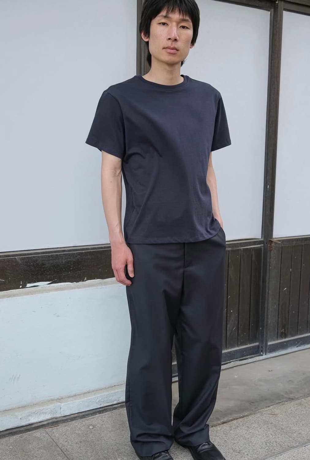 하프시코드 테일러드 트라우저 미드나이트 3사이즈 상품이미지2