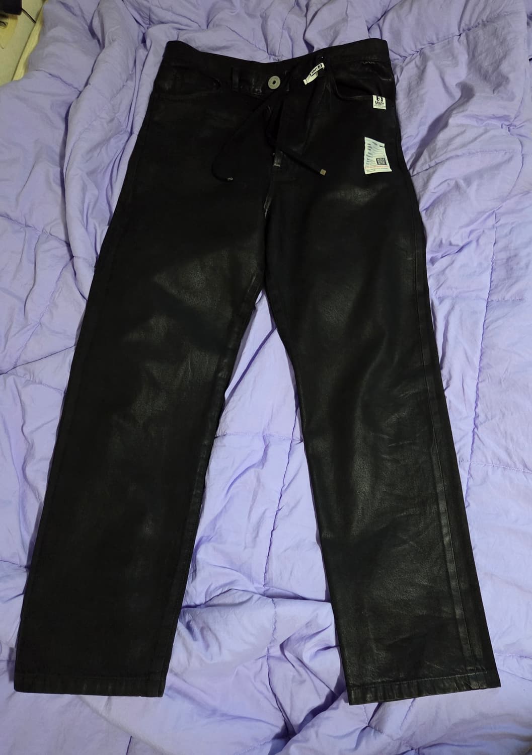 메종 미하라 야스히로 투 톤 코팅진 블랙 48사이즈 상품이미지1