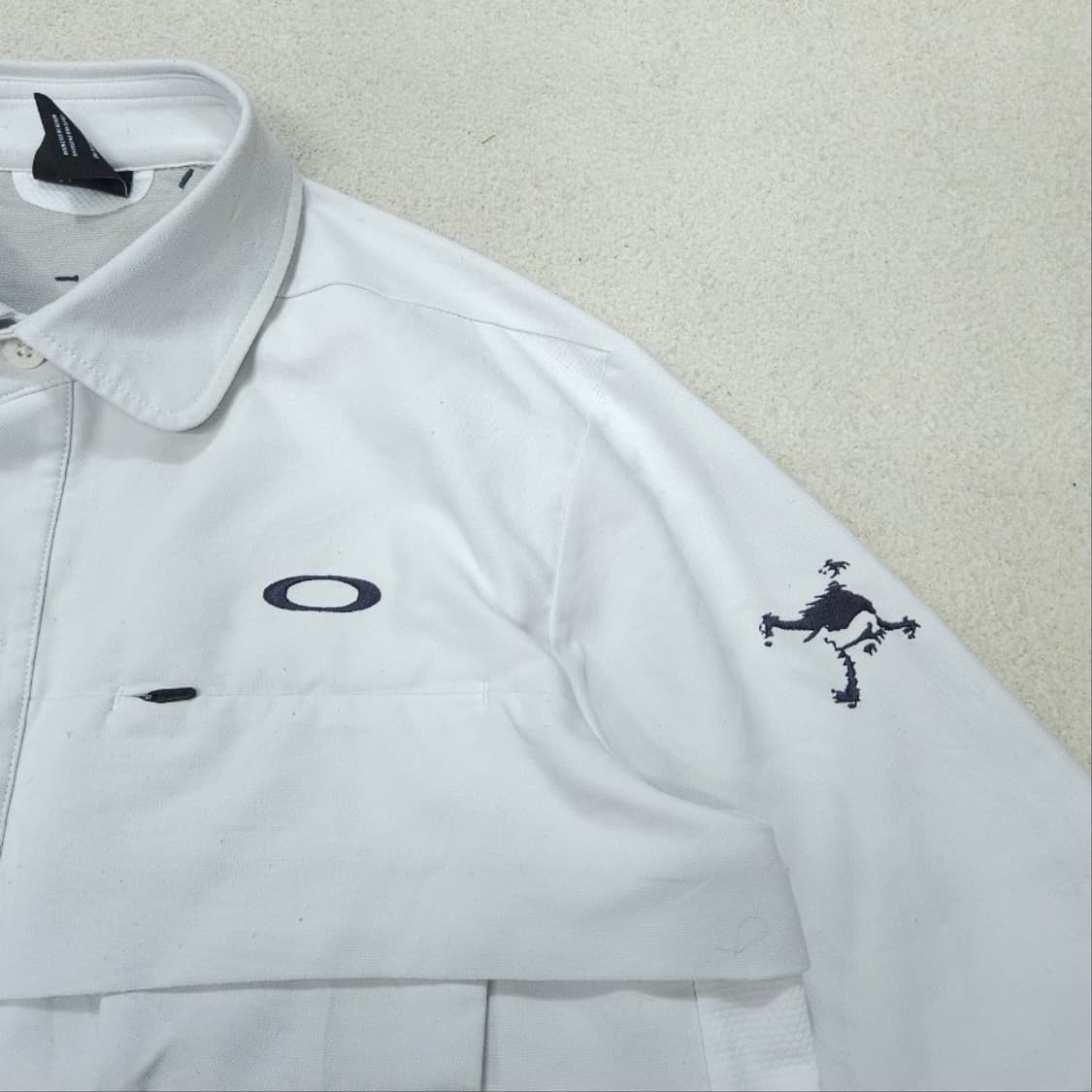 오클리 써클 로고 화이트 셔츠 자켓 L 상품이미지4