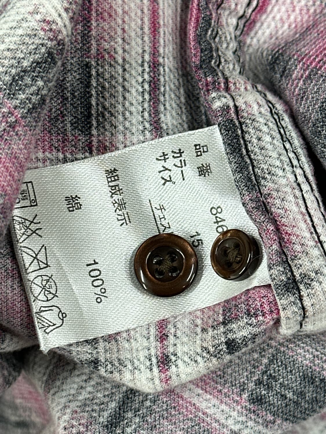 보헤미안 펑크 시티보이 체크 셔츠 일본빈티지 락시크  상품이미지7