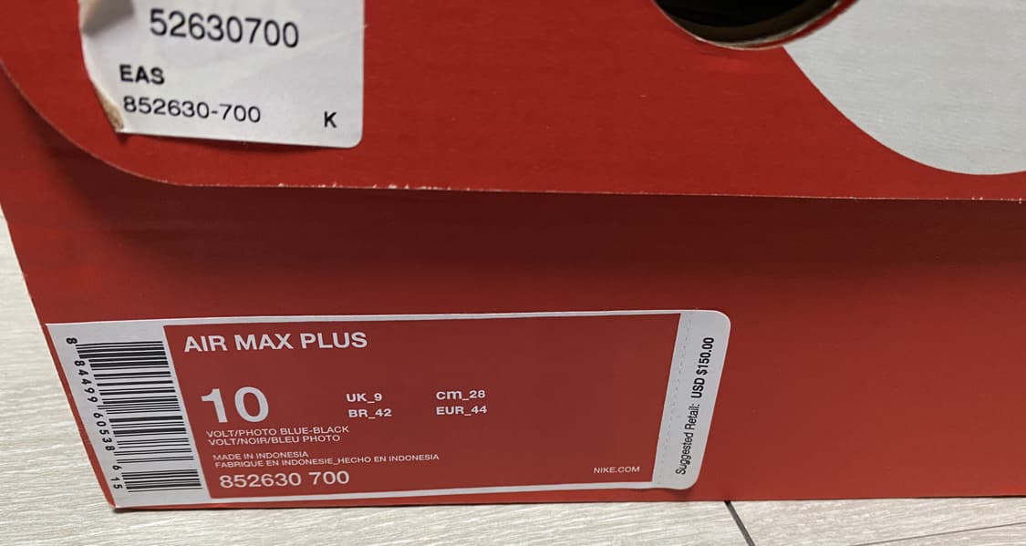 [280] 나이키 에어맥스 플러스 미시착 새상품 상품이미지3