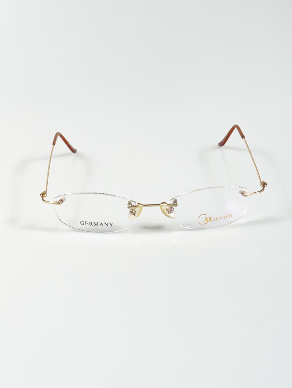 독일제 MICRON 무테 스퀘어 프레임 빈티지 안경 상품이미지1