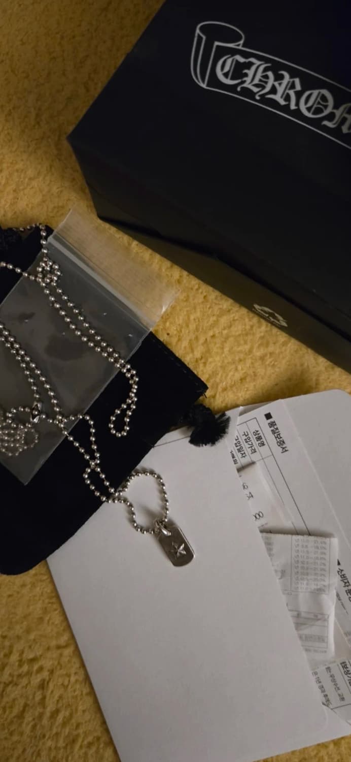 크롬하츠 타이니 스타 도그택 + 정품 체인 상품이미지1