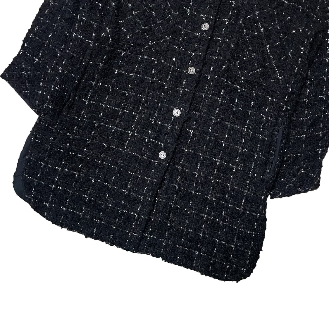 IRO 이로 블랙 트위드 오버 셔츠 자켓 상품이미지4