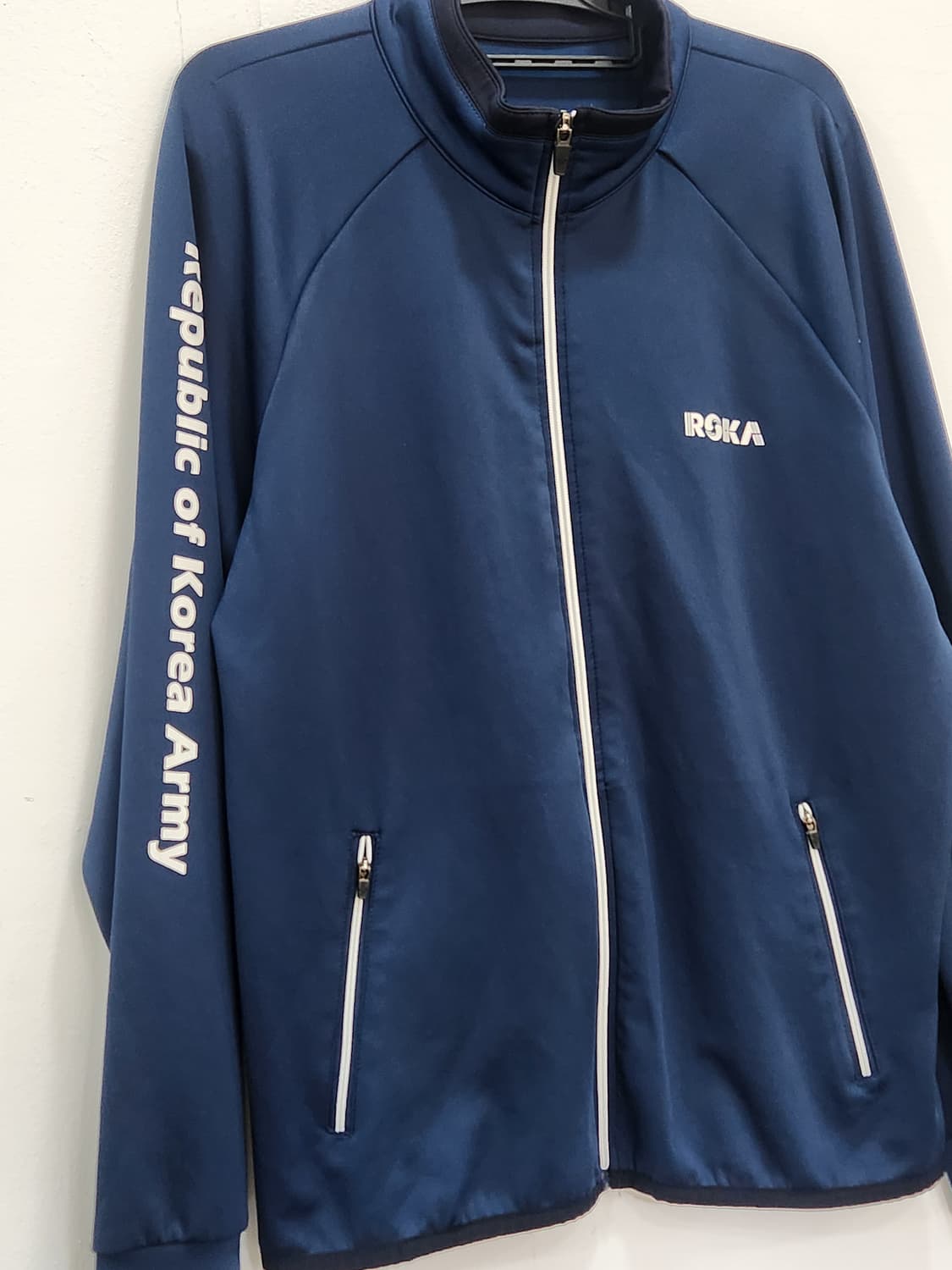 [100] ROKA 트레이닝 집업 자켓 네이비 남성 M 100 상품이미지3