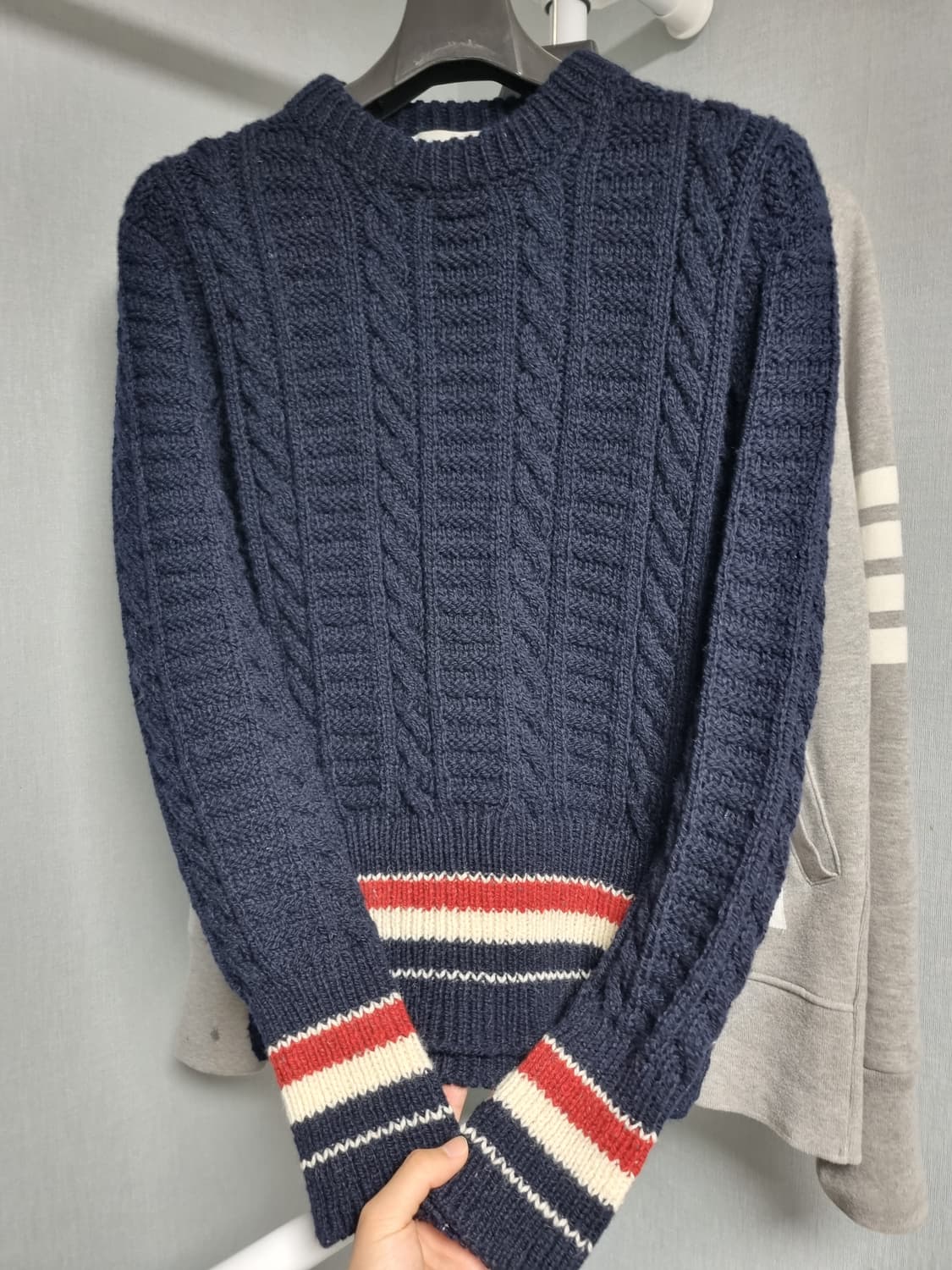 톰브라운 RWB 삼선 도네갈 니트 2사이즈 상품이미지1