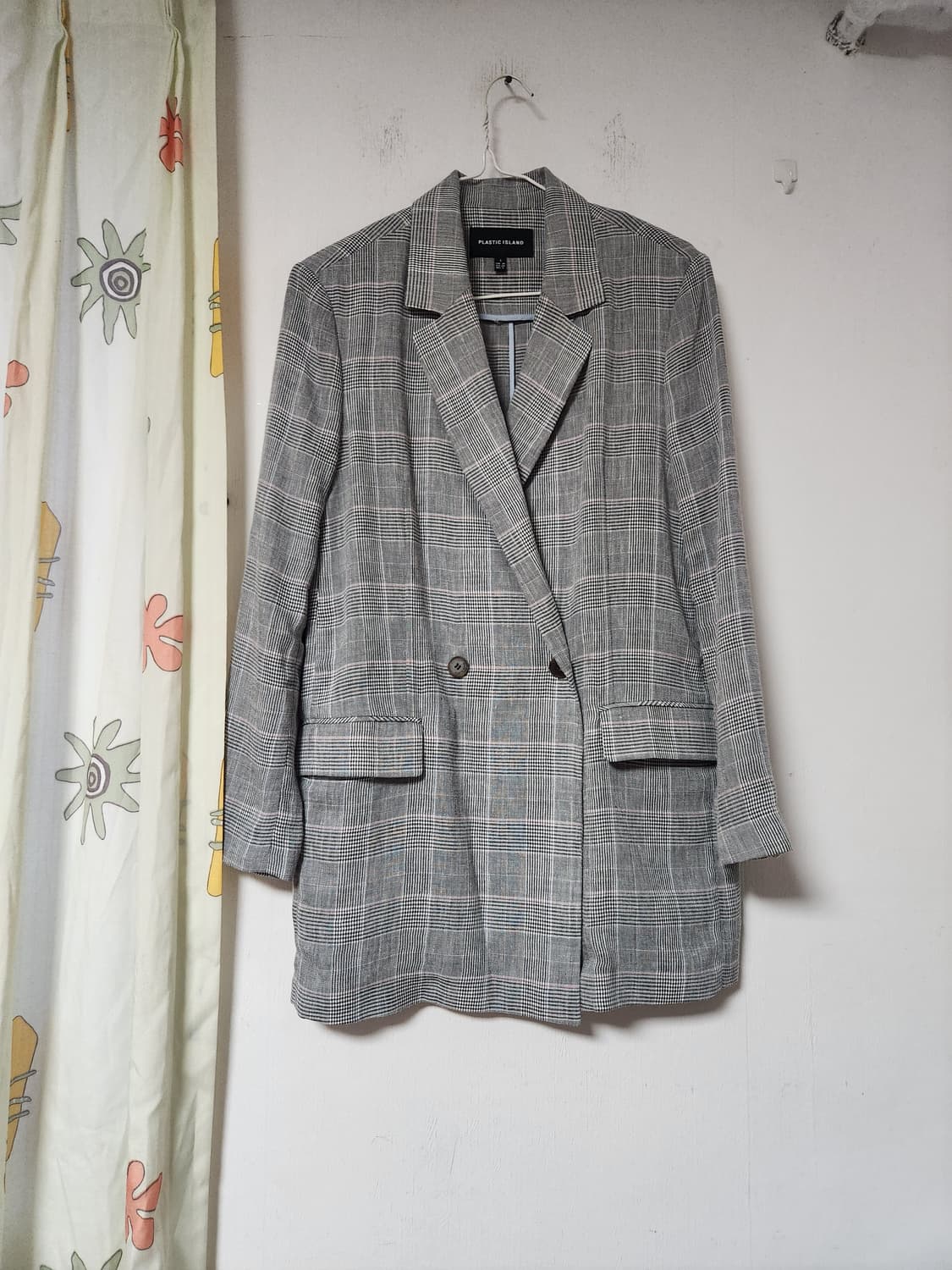 플라스틱아일랜드 마 체크 더블 자켓S 상품이미지1