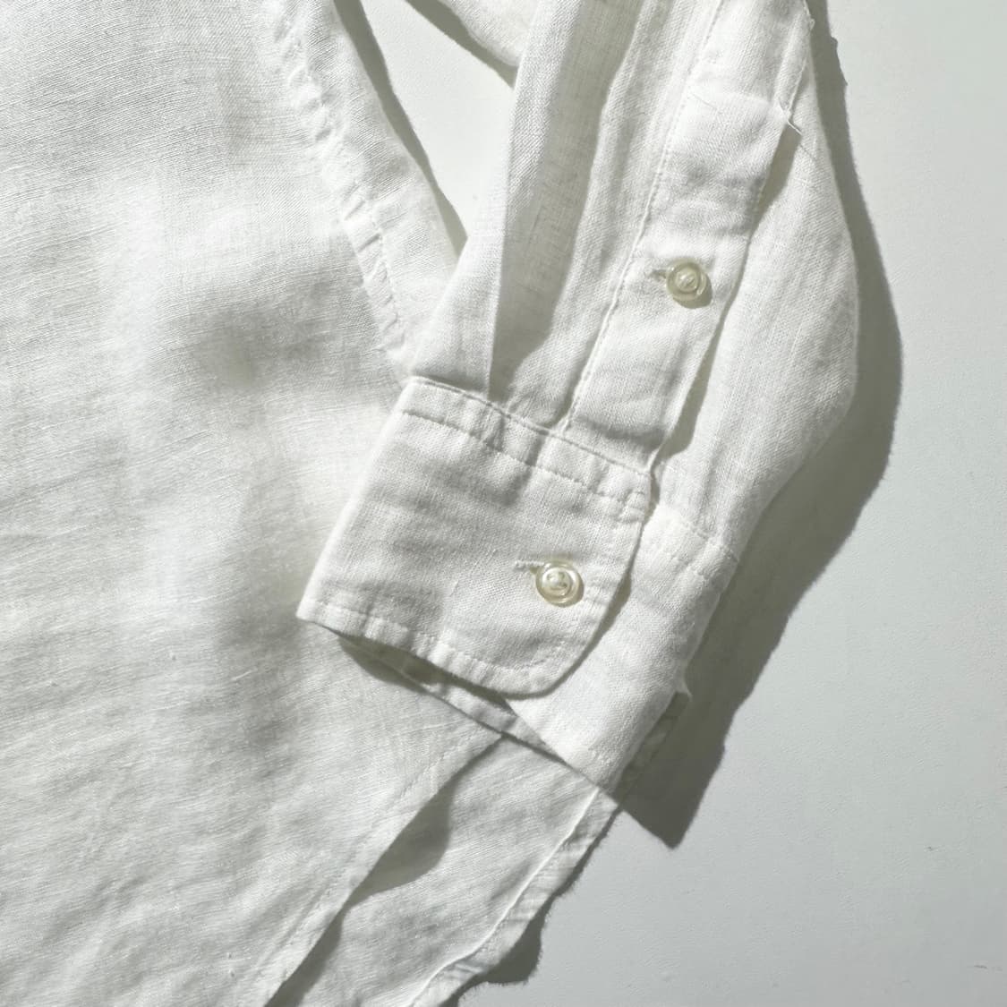 폴로 랄프로렌 린넨 셔츠 화이트 상품이미지6