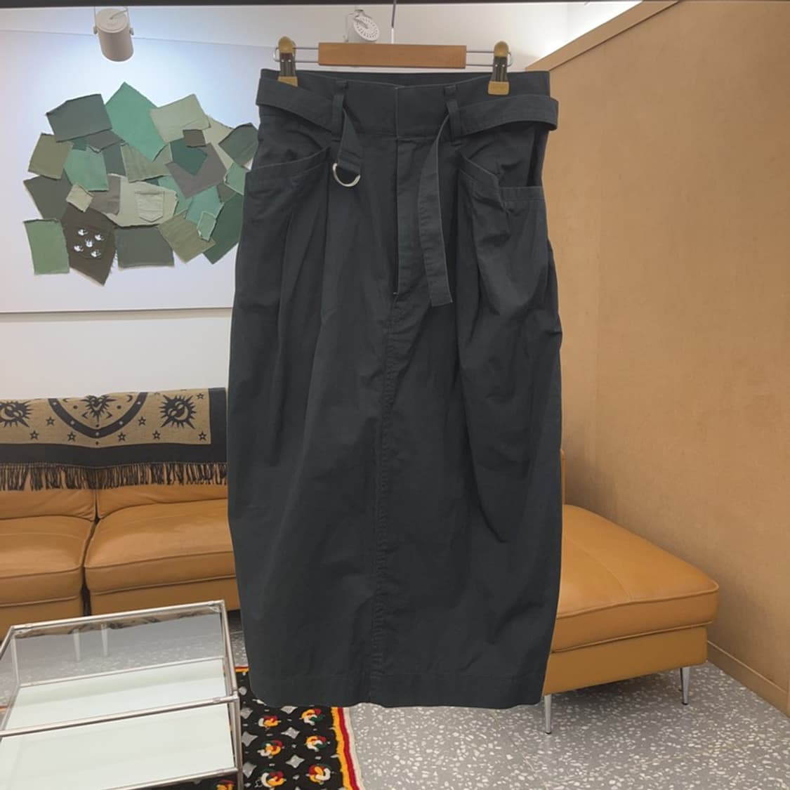 유니클로 U 핀턱 벨티드 페그 스커트 64 C07036 상품이미지3