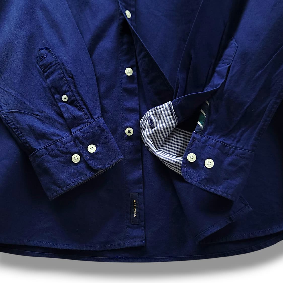 [110] 빈폴 네이비 슬림핏 코튼 긴팔셔츠 상품이미지7