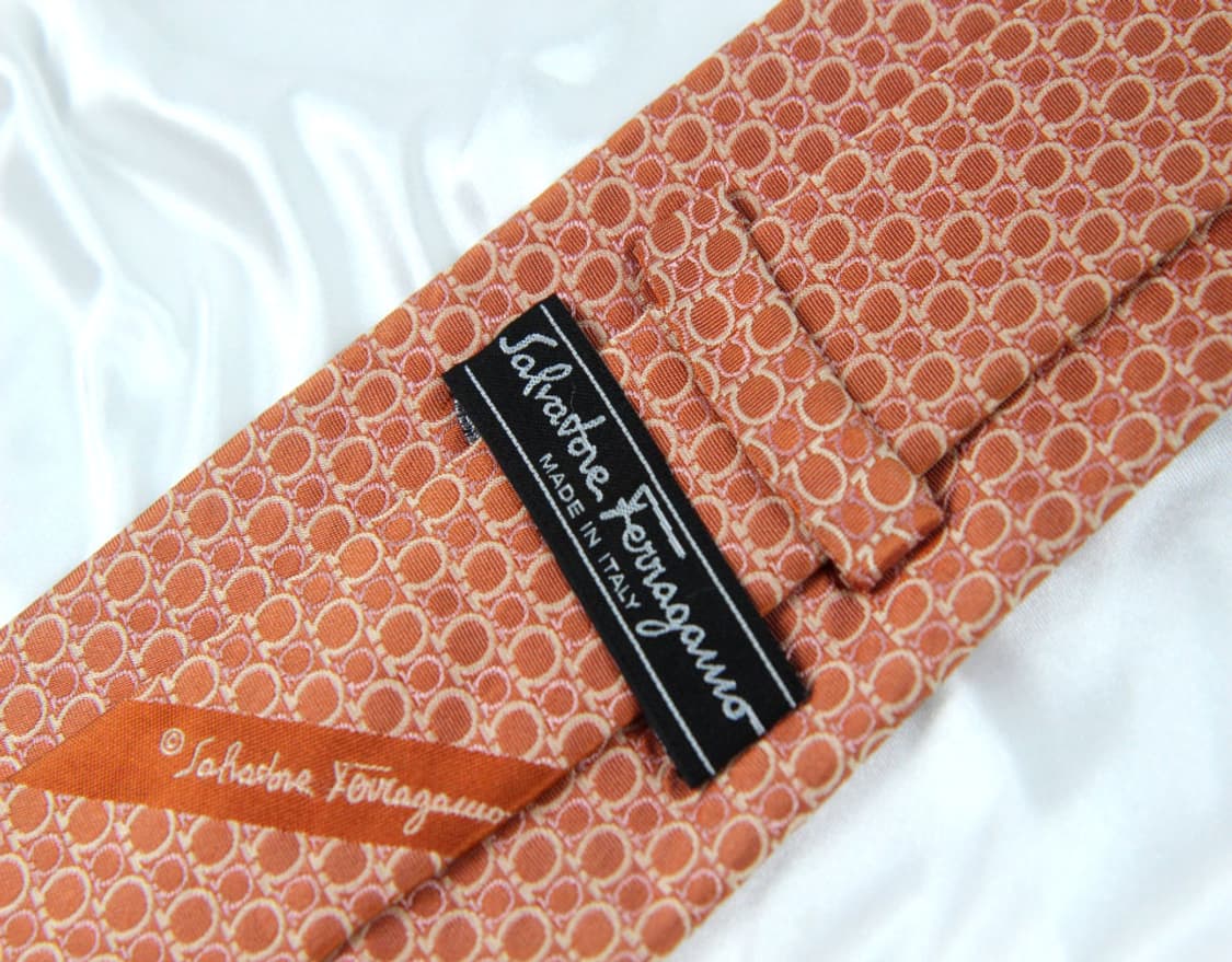 페라가모 9.2cm A+등급 간치니 남자 명품 넥타이 상품이미지3