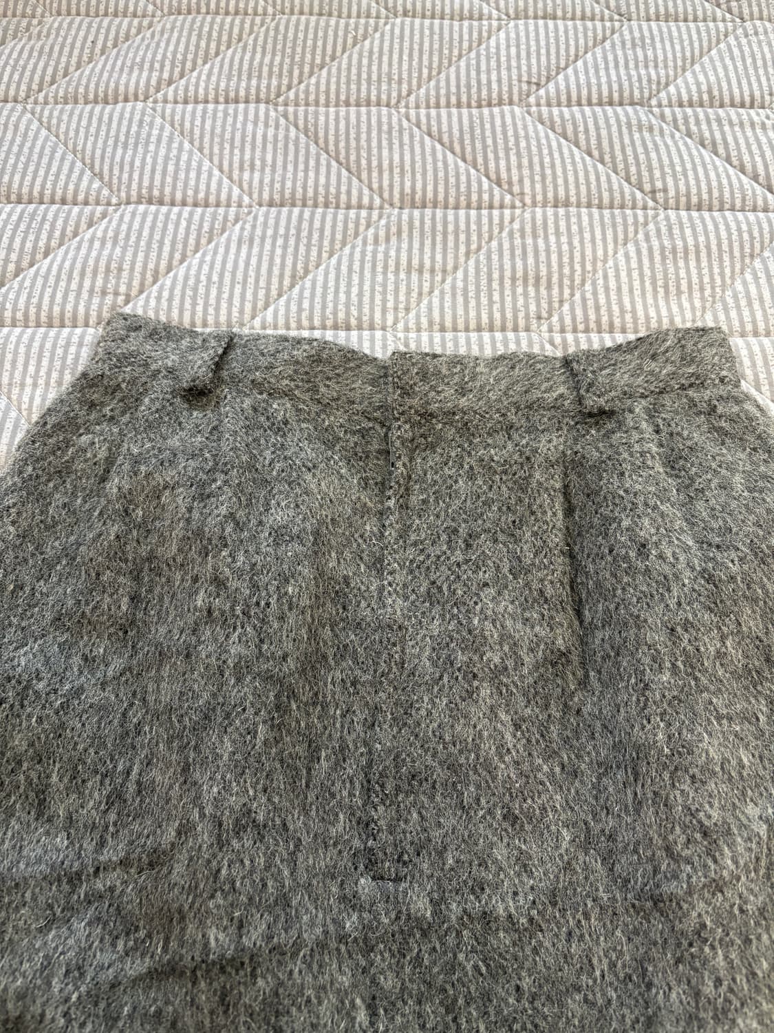 그레이 모헤어 스커트 상품이미지10